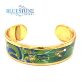 Bracelet with 22kt Gold & Swarovski Crystal- 7.75 Inches (Medium)